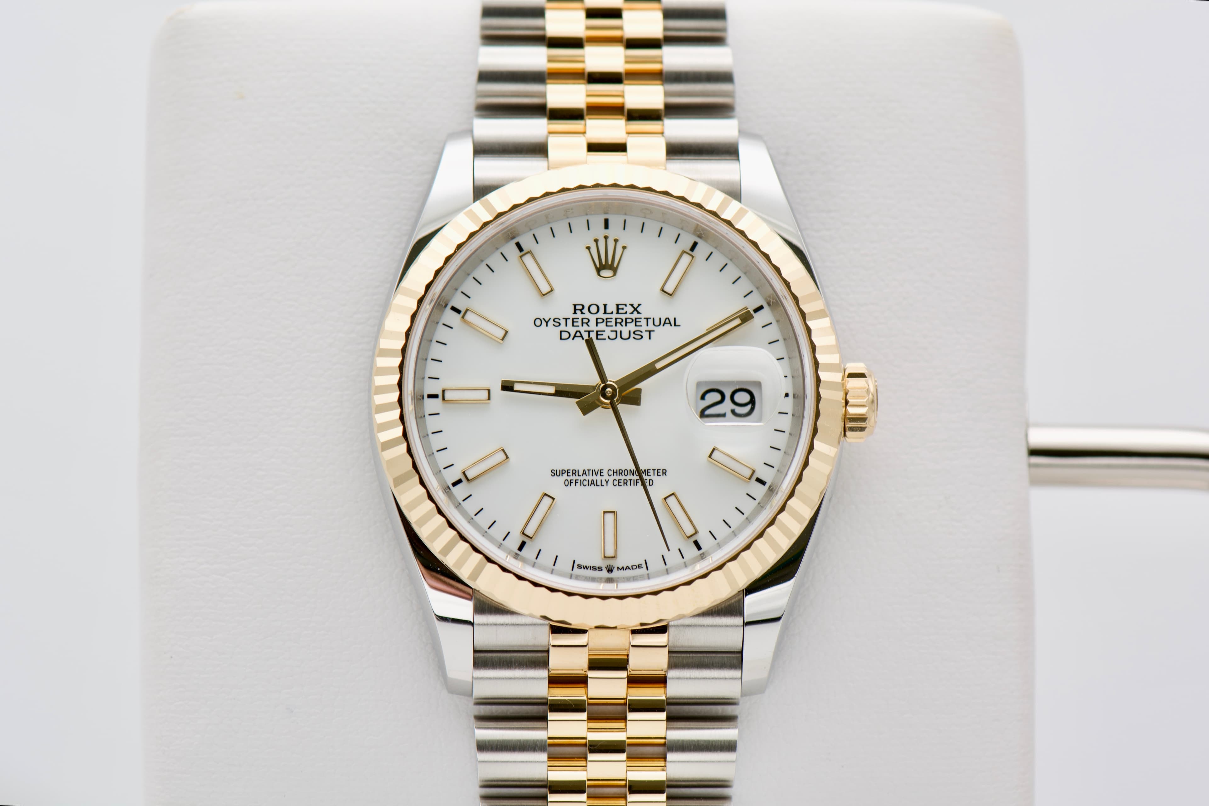 Rolex DateJust 36 Two Tone Yellow Gold