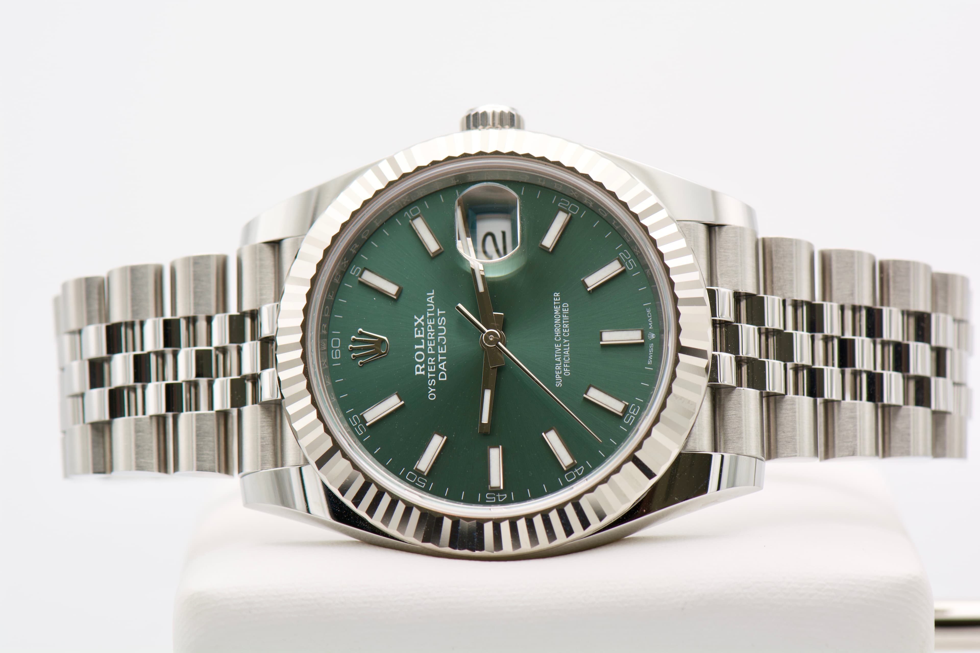 Rolex DateJust 41 Mint Green Dial — photo 2